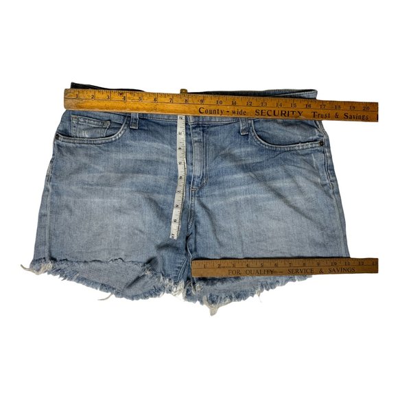 Joe’s Jeans Womens Cut-off Denim Shorts Light Blue Mid-Rise W33xL5 Distressed - Picture 5 of 12